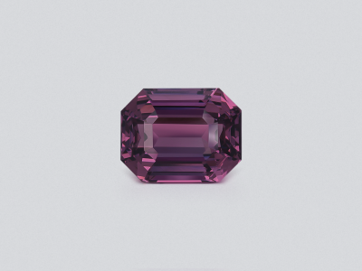 Purple spinel octagon cut 6.05 carats, Burma photo