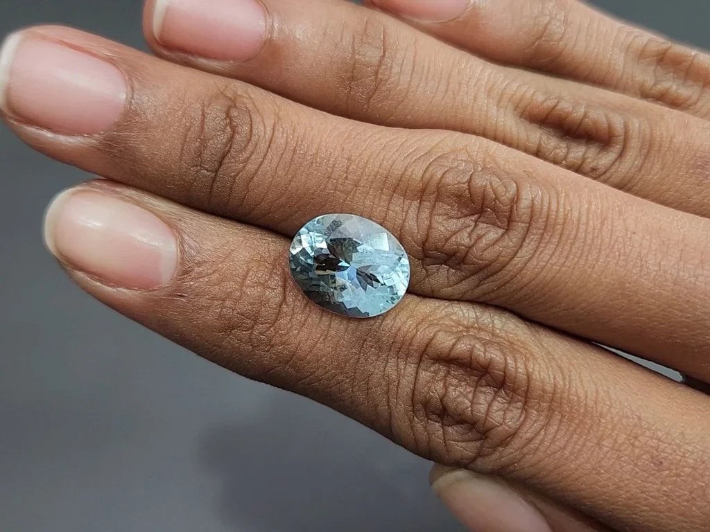 Aquamarine oval cut 4.84 carats, Madagascar Image №2