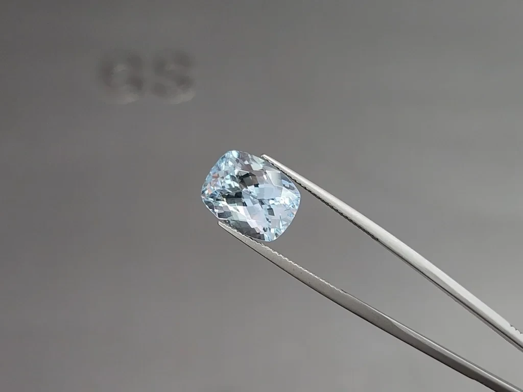 Aquamarine cushion cut 6.38 carats, Madagascar  Image №3