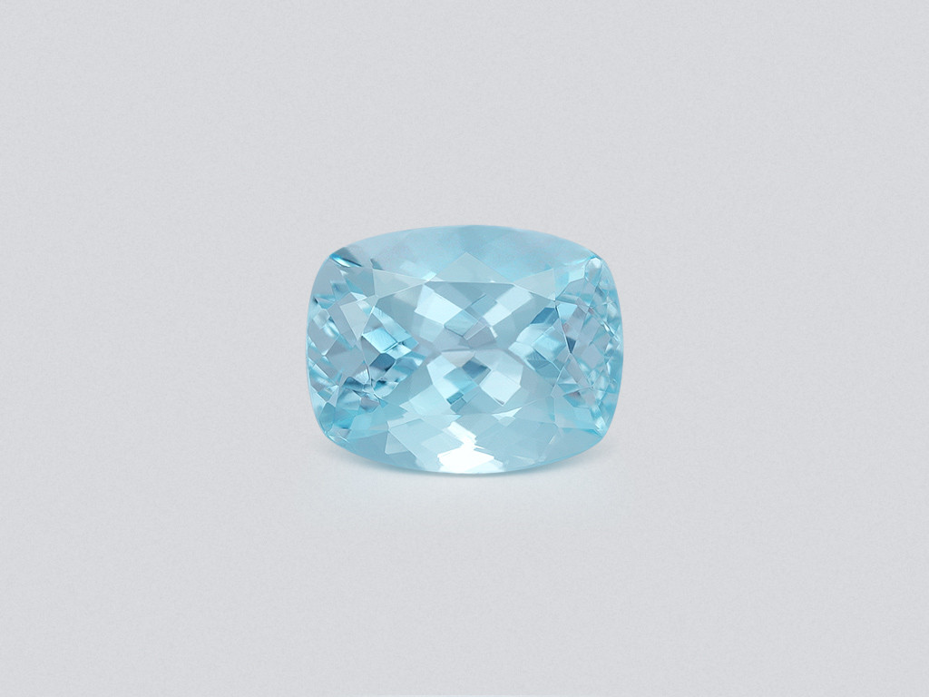 Aquamarine cushion cut 6.38 carats, Madagascar  Image №1