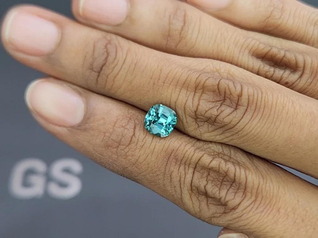Tourmaline Lagoon cushion cut 1.70 carats, Afghanistan Image №2