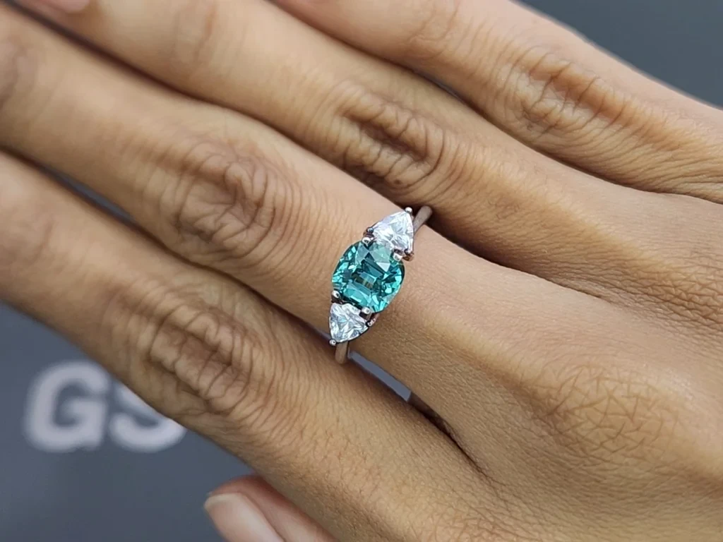 Tourmaline Lagoon cushion cut 1.70 carats, Afghanistan Image №5