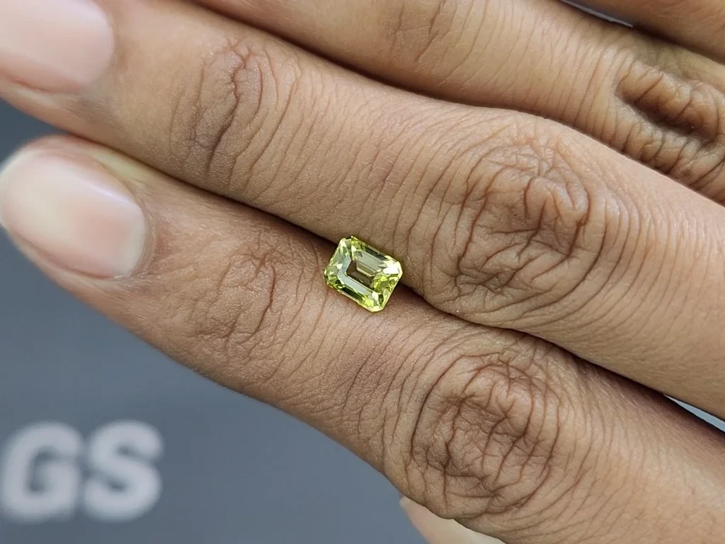 Chrysoberyl octagon cut 1.18 carats, Sri Lanka Image №2
