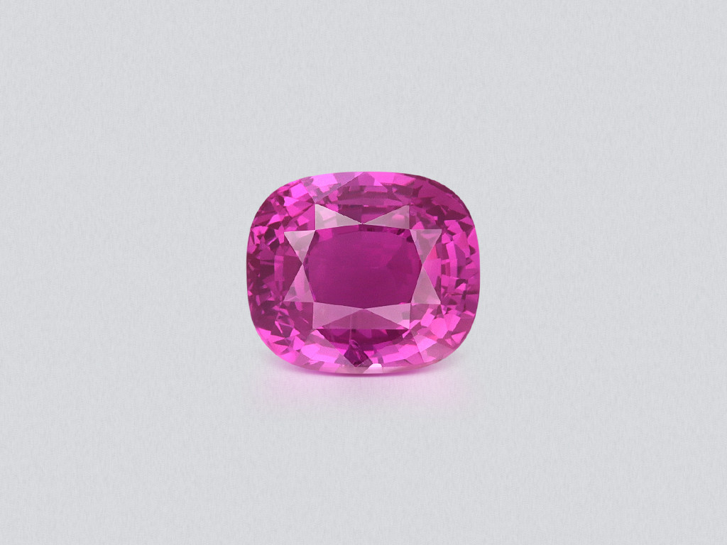 Unheated sapphire Vivid Pink cushion cut 2.02 carats, Sri Lanka   Image №1