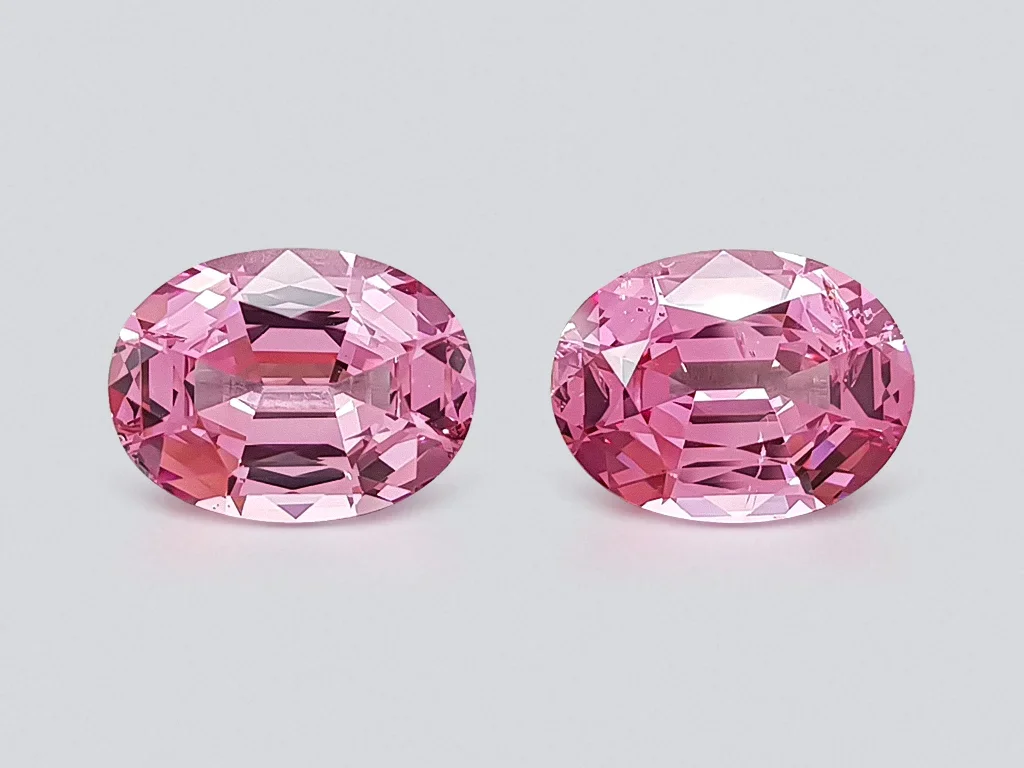 Pair of pink spinels 8.70 ct, Tajikistan, GRS Image №1