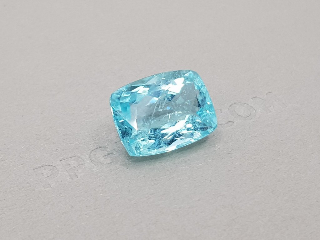 Cushion cut blue Paraiba tourmaline 8.95 ct, Mozambique Image №2