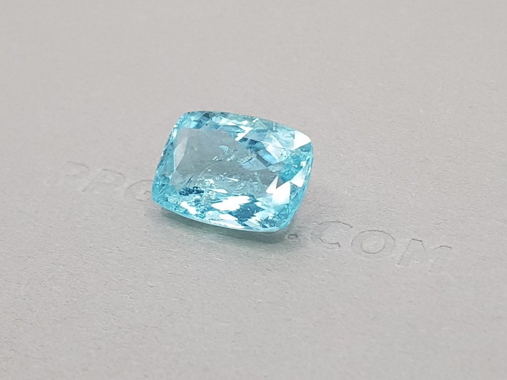 Cushion cut blue Paraiba tourmaline 8.95 ct, Mozambique Image №3