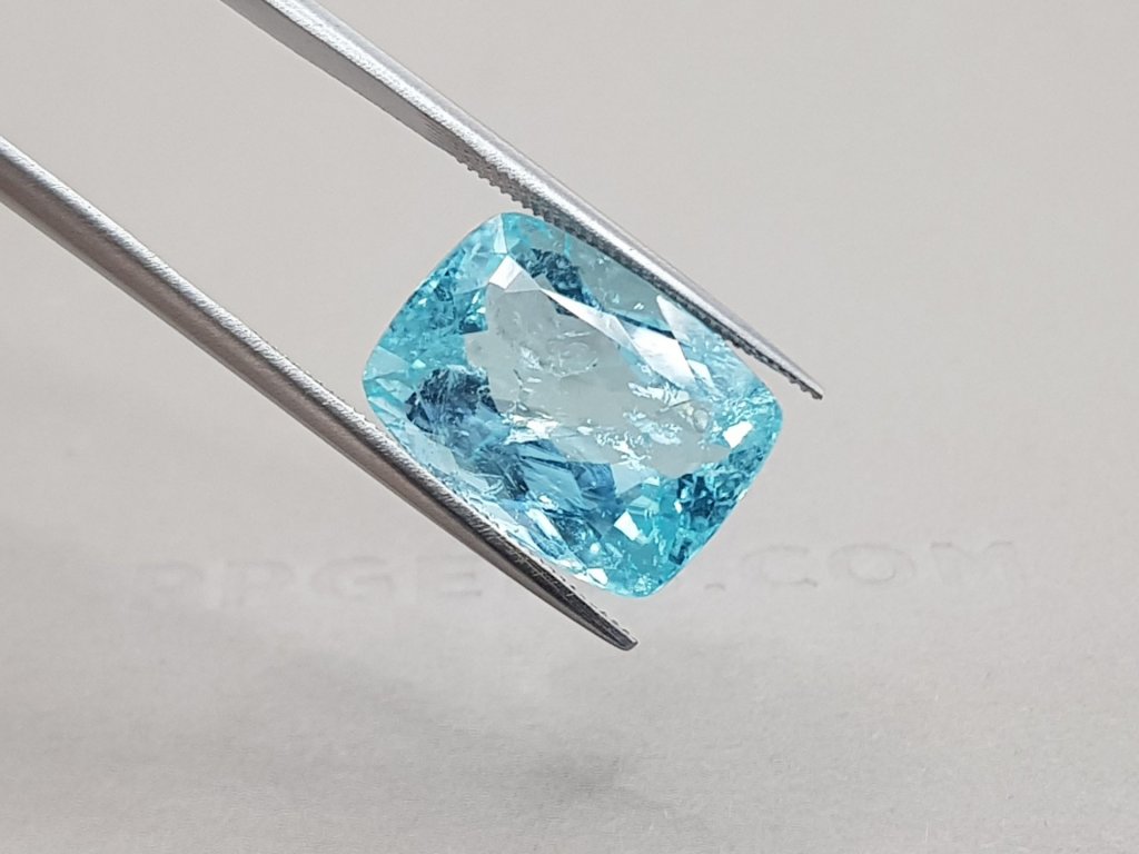Cushion cut blue Paraiba tourmaline 8.95 ct, Mozambique Image №4