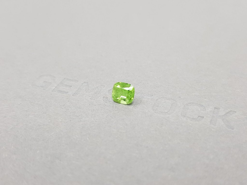 Cushion cut yellow-green tsavorite garnet 0.82 ct Image №4