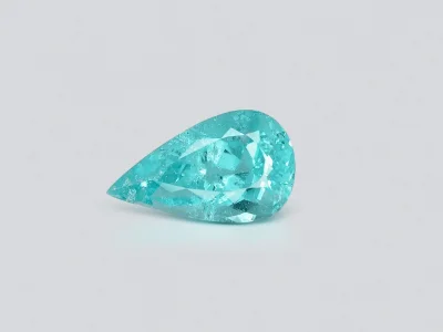 Rare neon blue Paraiba tourmaline in pear cut 2.80 ct photo