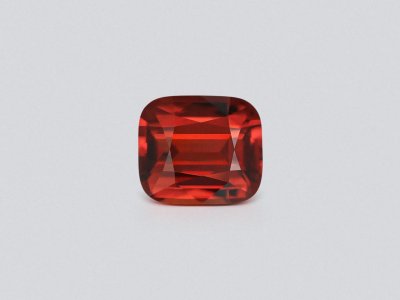 Red-orange cushion cut spessartine garnet 10.05 carats, Africa photo