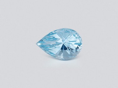 Light blue pear-cut aquamarine 3.25 carats, Madagascar  photo