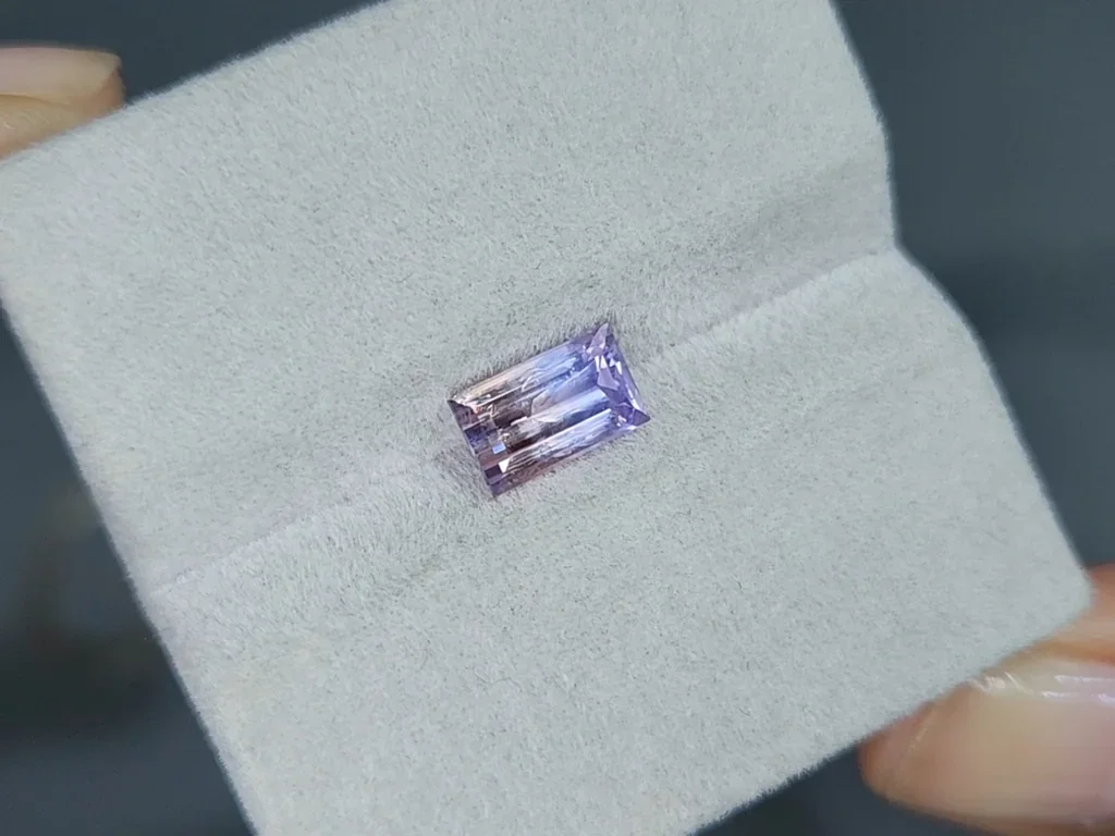 Sapphire Bi-color baguette cut 2.07 carats, Sri Lanka Image №4