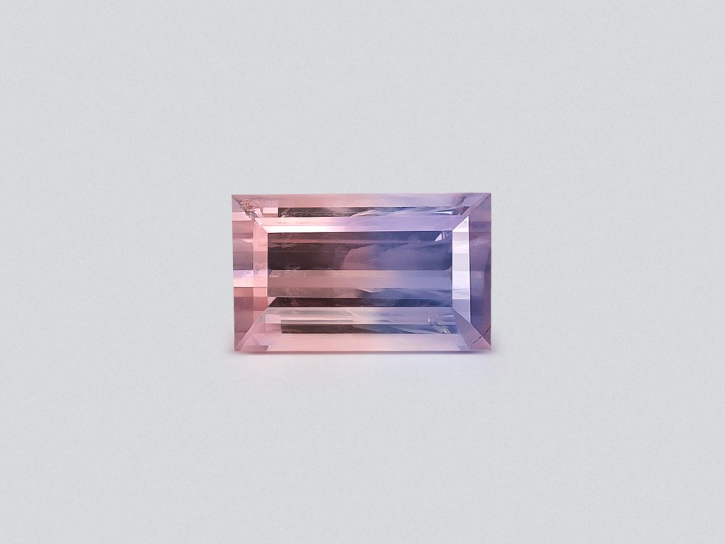 Sapphire Bi-color baguette cut 2.07 carats, Sri Lanka Image №1
