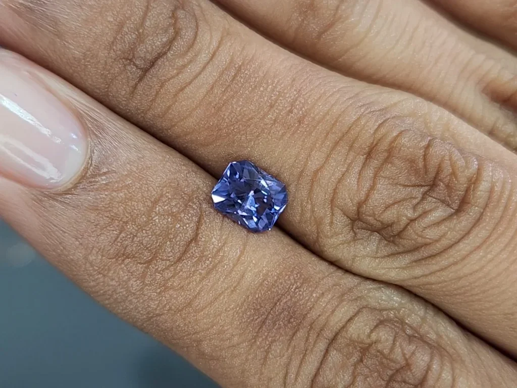 Lavender spinel radiant cut 1.15 carats, Tanzania Image №2