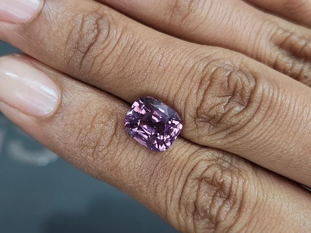 Purple spinel cushion cut 5.02 carats, Burma Image №2