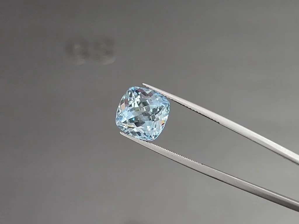 Aquamarine cushion cut 8.14 carats, Madagascar  Image №3