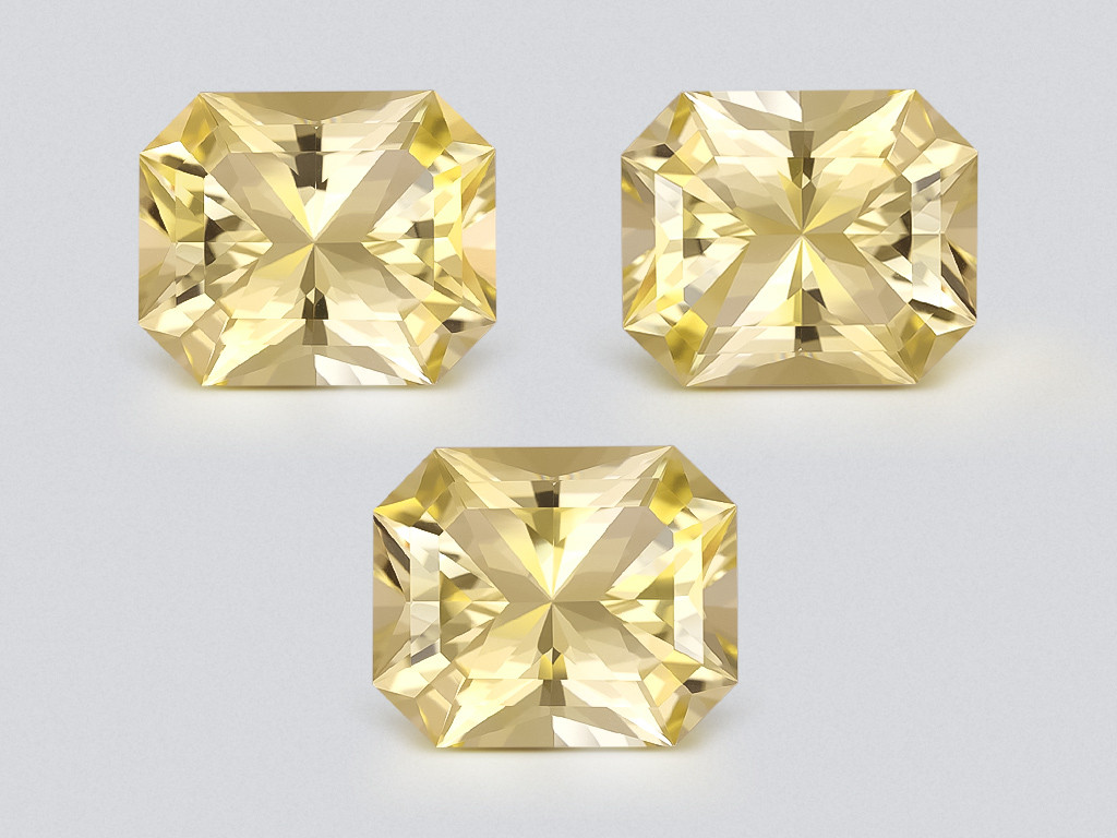 Set of citrines high precision radiant cut 36.30 carats, Africa Image №1