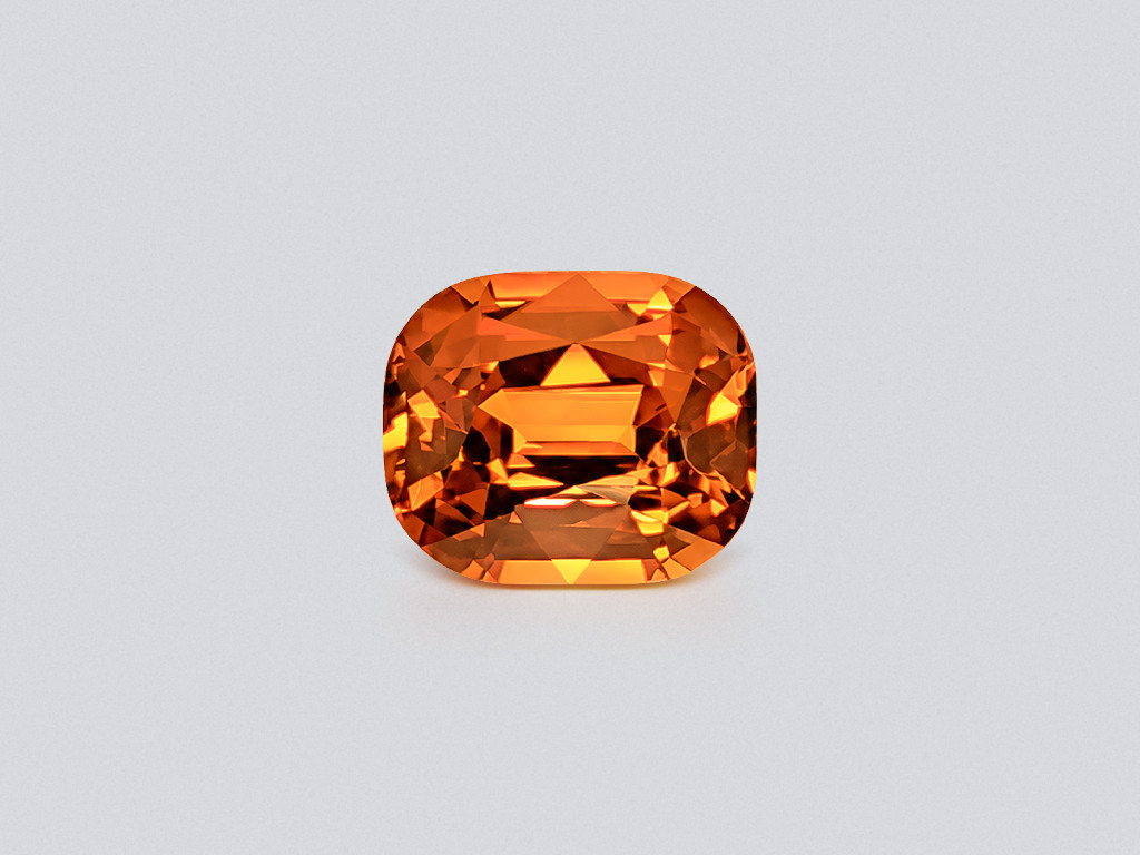 Fanta color garnet spessartine in cushion cut 8.77 carats, Africa Image №1