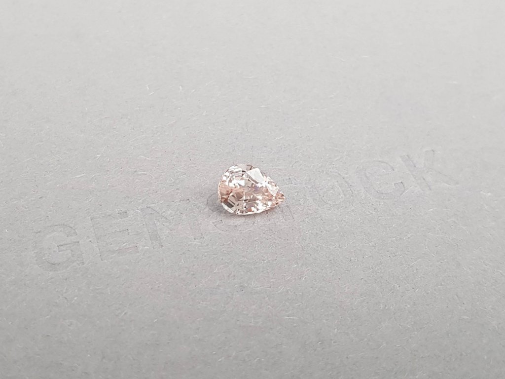 Pastel pear cut padparadscha sapphire 1.40 ct Image №2