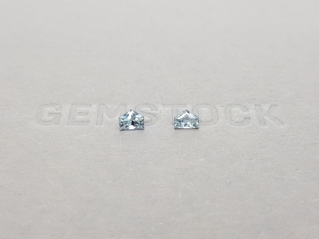Pair of unheated blue sapphires 0.87 ct, Madagascar Image №1