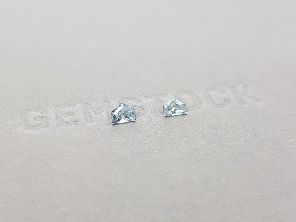 Pair of unheated blue sapphires 0.87 ct, Madagascar Image №2