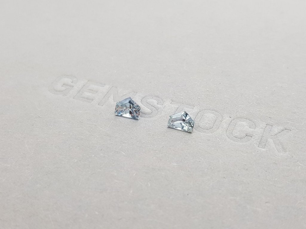 Pair of unheated blue sapphires 0.87 ct, Madagascar Image №3