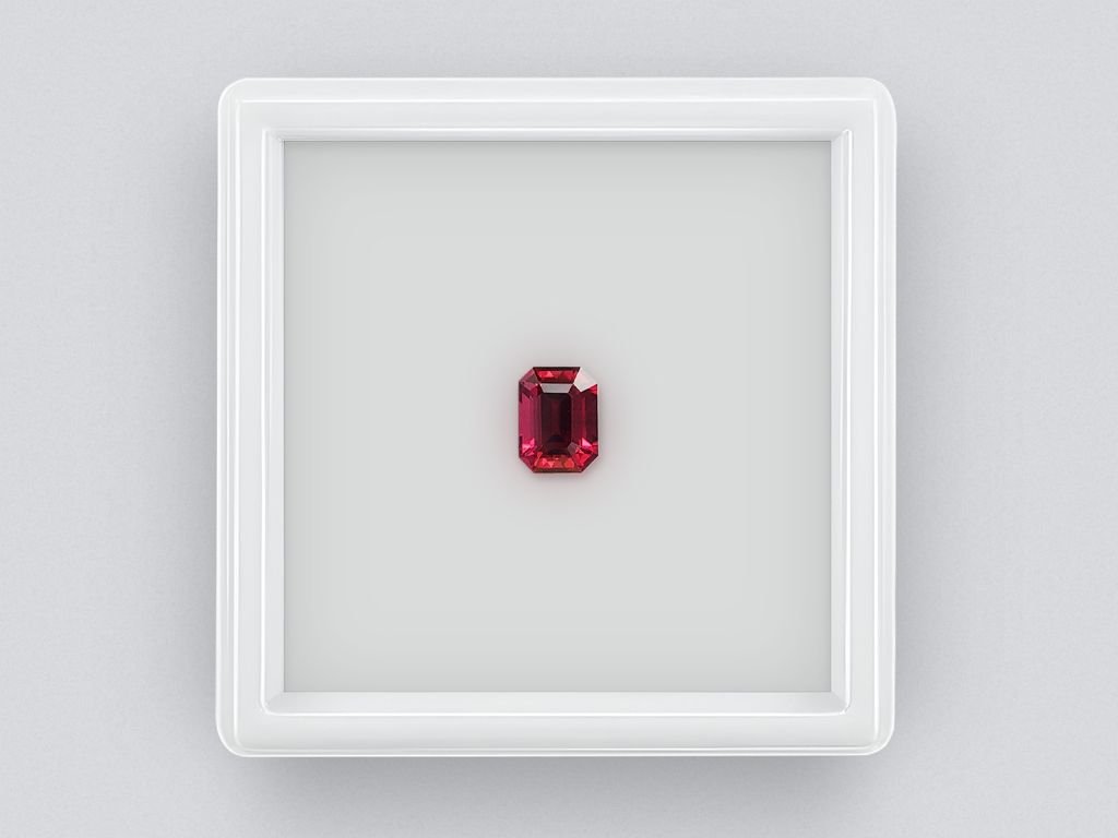 Octagon-cut rubellite tourmaline 0.91 carats, Nigeria Image №1
