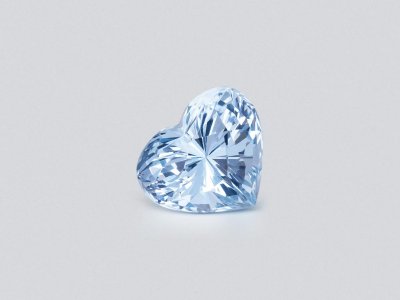 Light Blue aquamarine in heart shape 2.40 carats, Madagascar photo