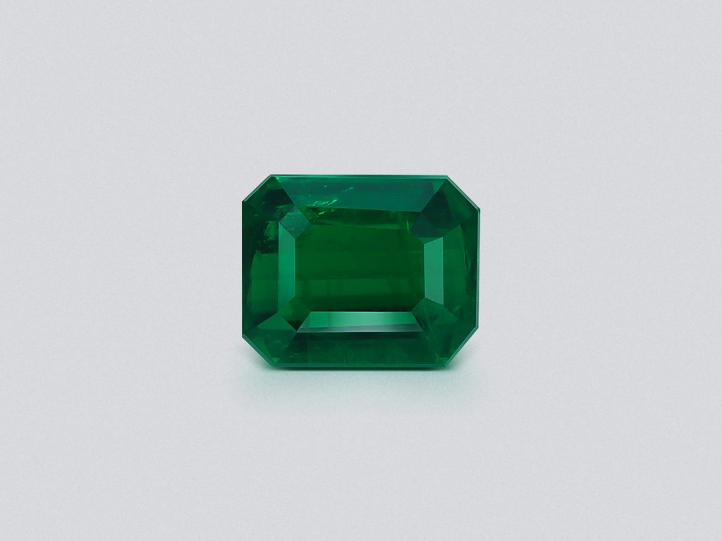 Emerald Vivid Green octagon cut 1.72 carats, Panjshir  Image №1