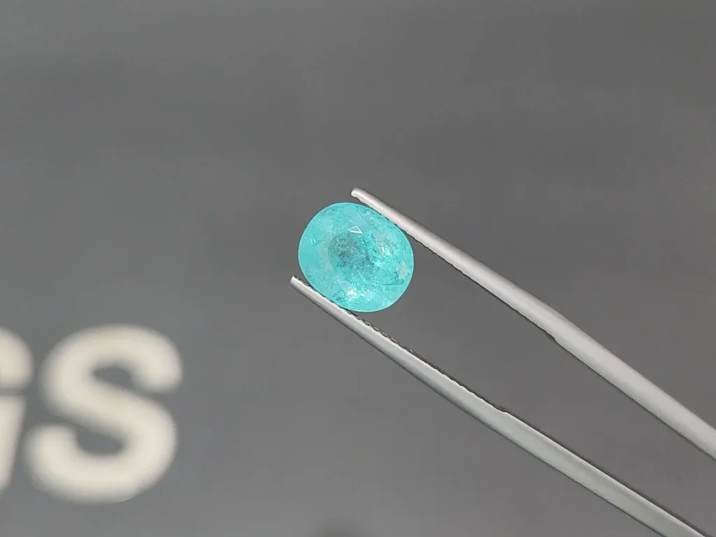 Paraiba tourmaline oval cut 3.61 carats, Mozambique Image №3