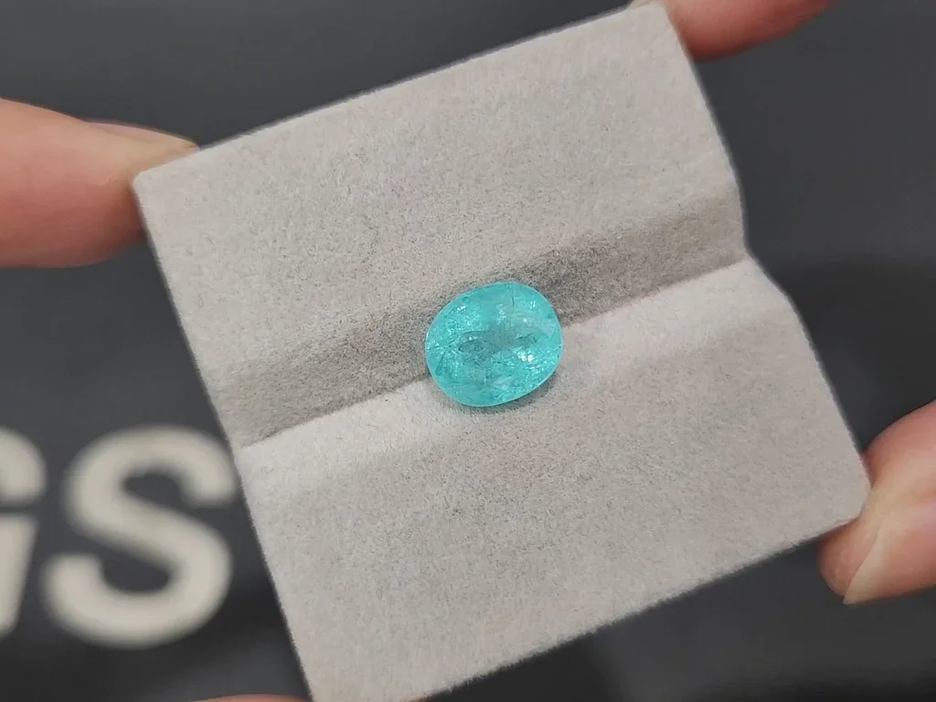 Paraiba tourmaline oval cut 3.61 carats, Mozambique Image №4