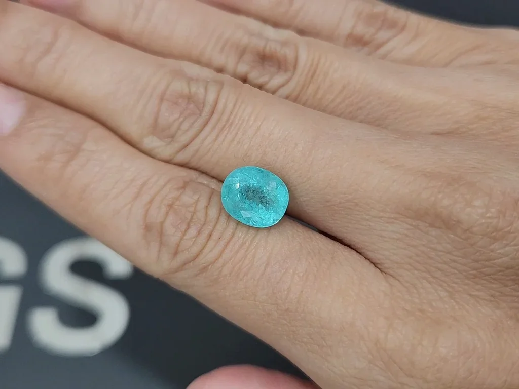 Paraiba tourmaline oval cut 3.61 carats, Mozambique Image №2