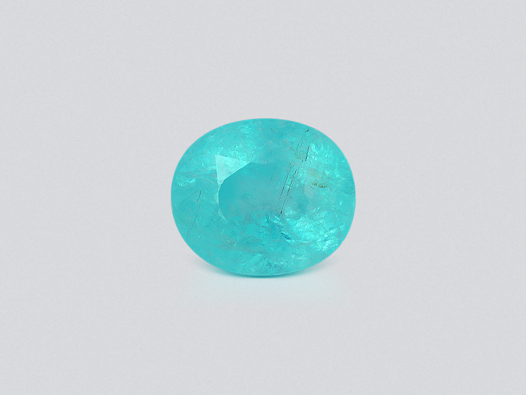Paraiba tourmaline oval cut 3.61 carats, Mozambique Image №1