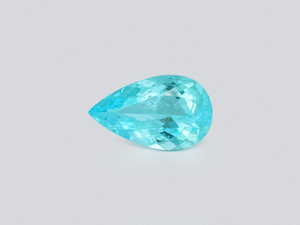 Neon blue Paraiba tourmaline pear cut 1.83 carats, Africa Image №1
