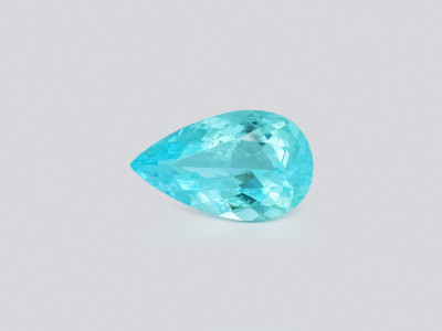 Neon blue Paraiba tourmaline pear cut 1.83 carats, Africa photo