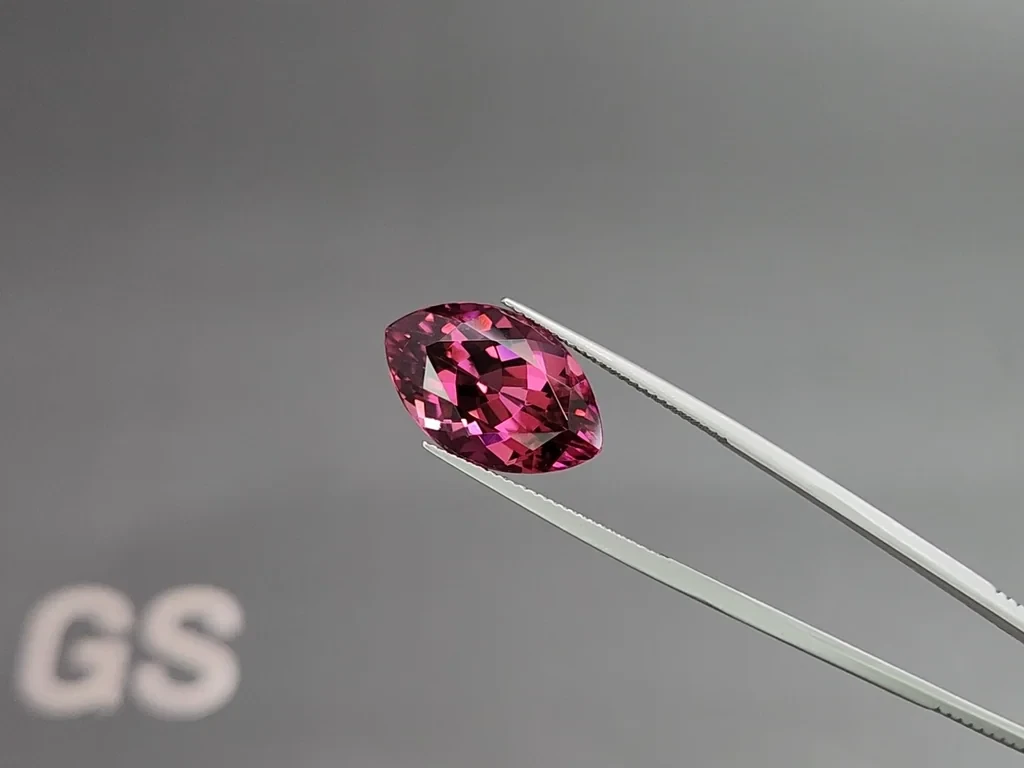 Purple tourmaline marquise cut 11.95 carats, Africa Image №3