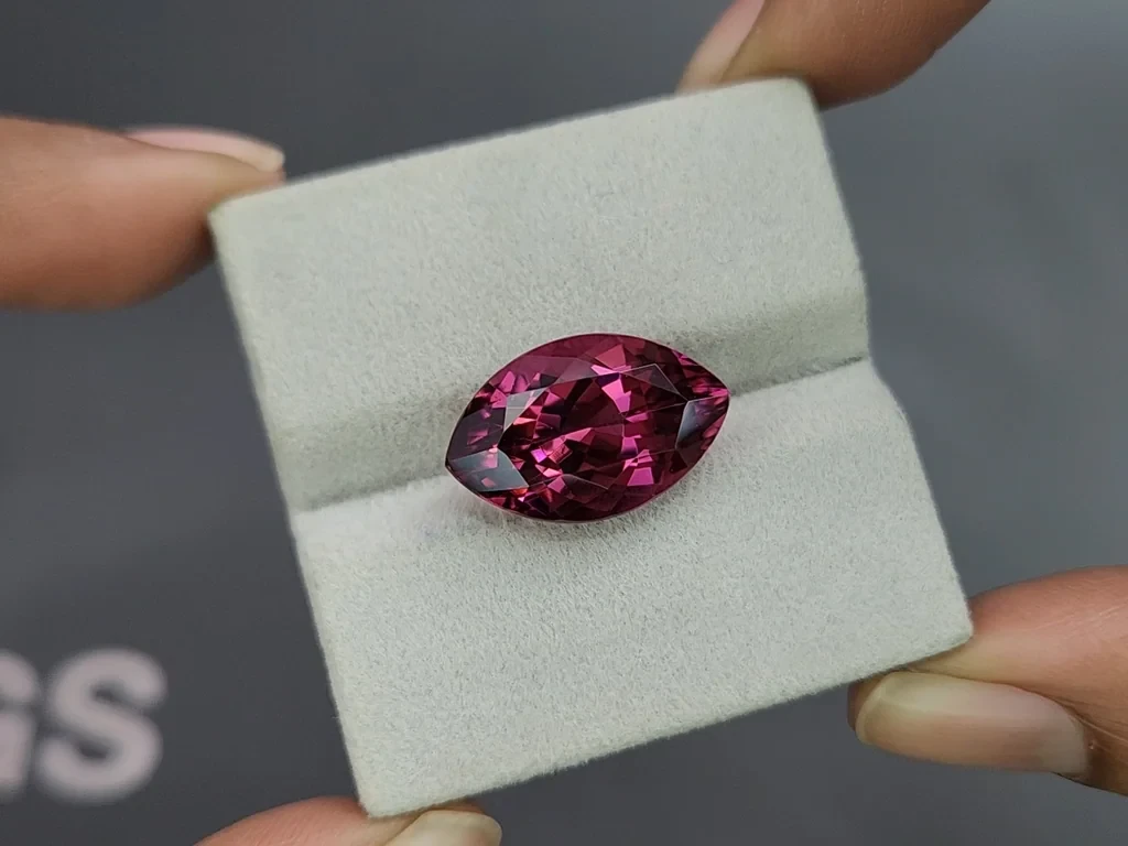 Purple tourmaline marquise cut 11.95 carats, Africa Image №4