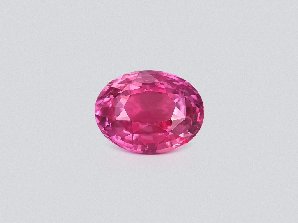Rare unheated Padparadscha sapphire in oval cut 4.10 carats, Sri Lanka  Image №1