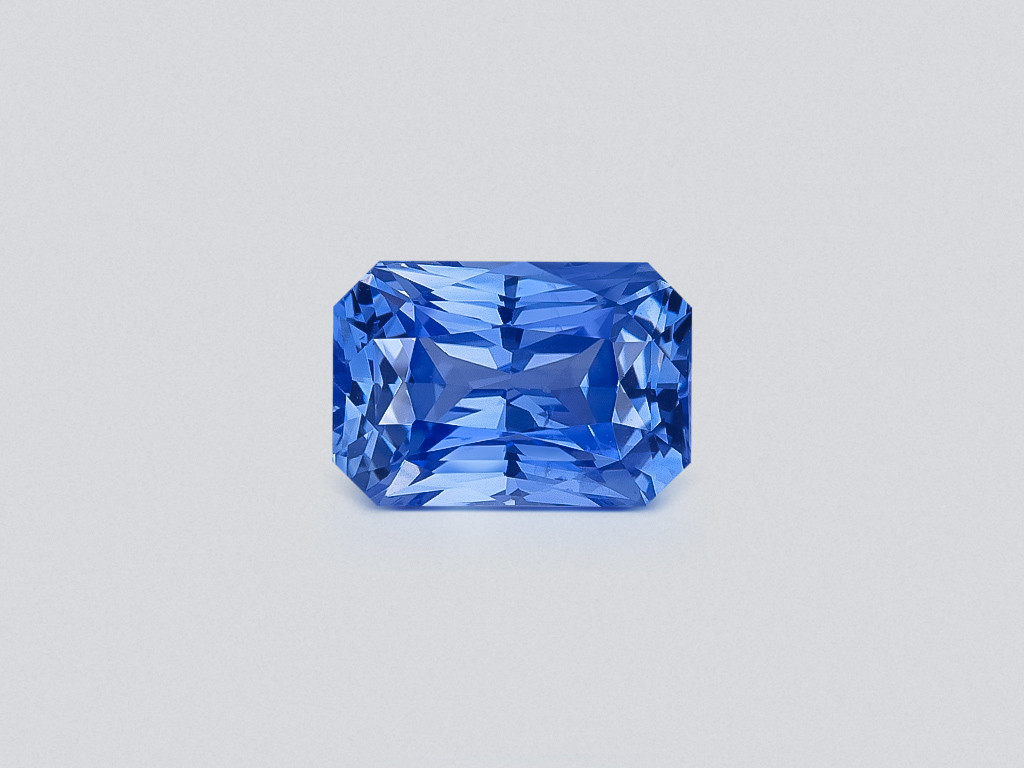 Blue sapphire radiant cut 3.16 carats, Sri Lanka Image №1