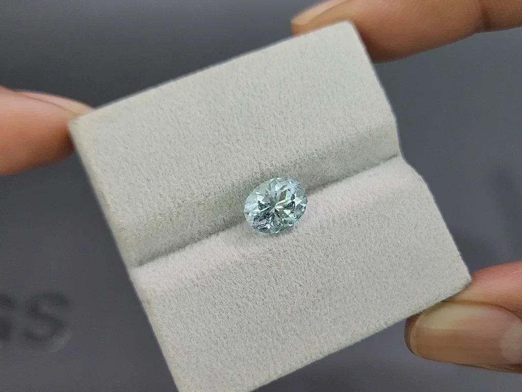 Aquamarine oval cut 1.68 carats, Madagascar  Image №4