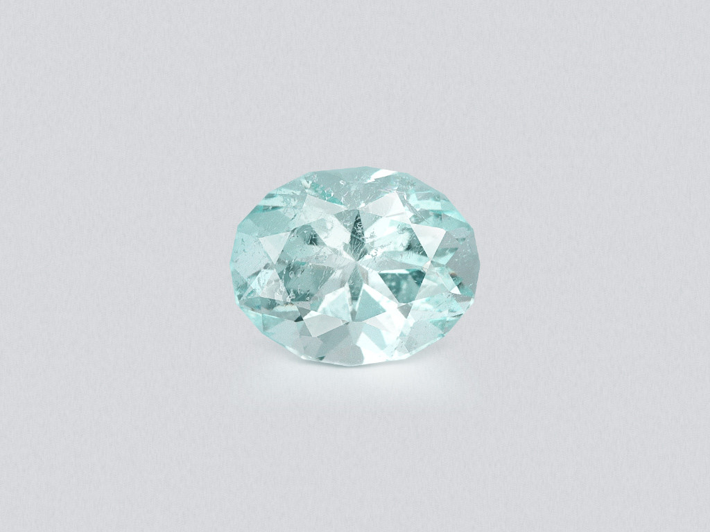 Aquamarine oval cut 1.68 carats, Madagascar  Image №1