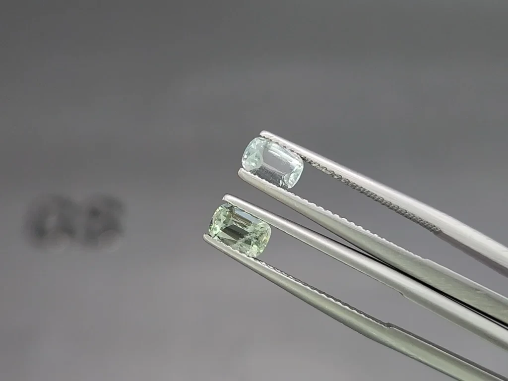 Set of aquamarines cushion cut 2.35 carats, Madagascar Image №3