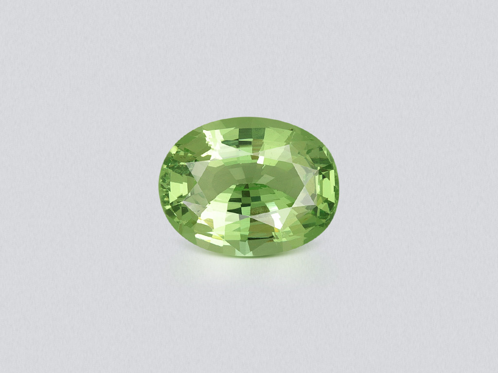 Tsavorite garnet oval cut 3.03 carats, Tanzania Image №1