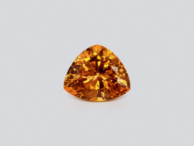 Garnet spessartine rare colored Fanta trillion cut 4.07 carats, Africa photo