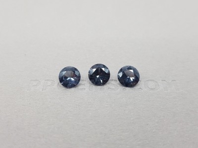 Grey spinel set 2.14 ct, Burma photo