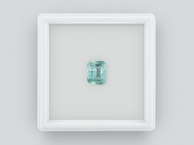 Light blue radiant cut tourmaline 2.12 ct photo