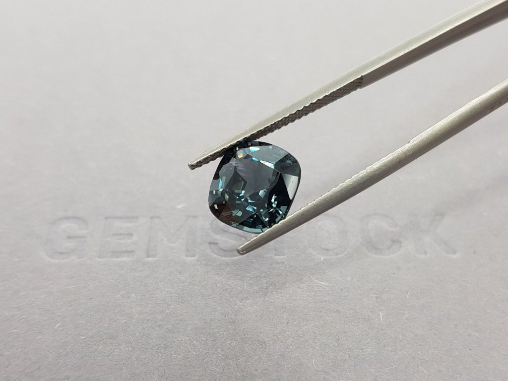 Cushion cut steel spinel 4.15 ct, Burma Image №5