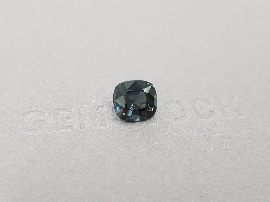 Cushion cut steel spinel 4.15 ct, Burma Image №3