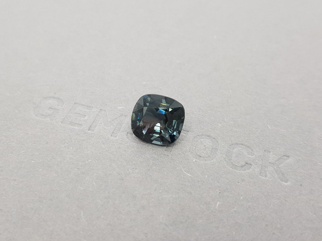 Cushion cut steel spinel 4.15 ct, Burma Image №4